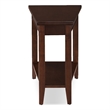 Bowery Hill Wood Chocolate Cherry Wedge Table Triangle 24