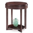 Bowery Hill Oval End Table in Chocolate Cherry
