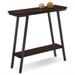 Bowery Hill Console Table in Walnut and Foundry Bronze