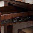 Bowery Hill Wood Chocolate Cherry End Table Square Knockdown Assembly 57
