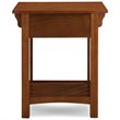 Bowery Hill Solid Wood Medium Oak Nightstand Rectangular 28