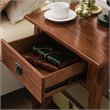 Bowery Hill Solid Ash Russet Nightstand Rectangular Lower Display Shelf 28