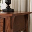 Bowery Hill Solid Ash Russet Nightstand Rectangular Lower Display Shelf 28