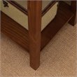 Bowery Hill Solid Ash Russet Nightstand Rectangular Lower Display Shelf 28