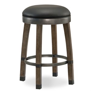 Bowery Hill 26&quot Counter Stool in Graystone (Set of 2)