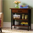 Bowery Hill Foyer Bookcase with Drawer Storage