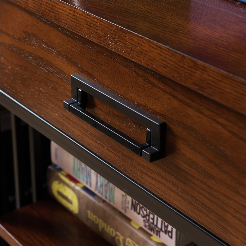 Bowery Hill Foyer Bookcase with Drawer Storage