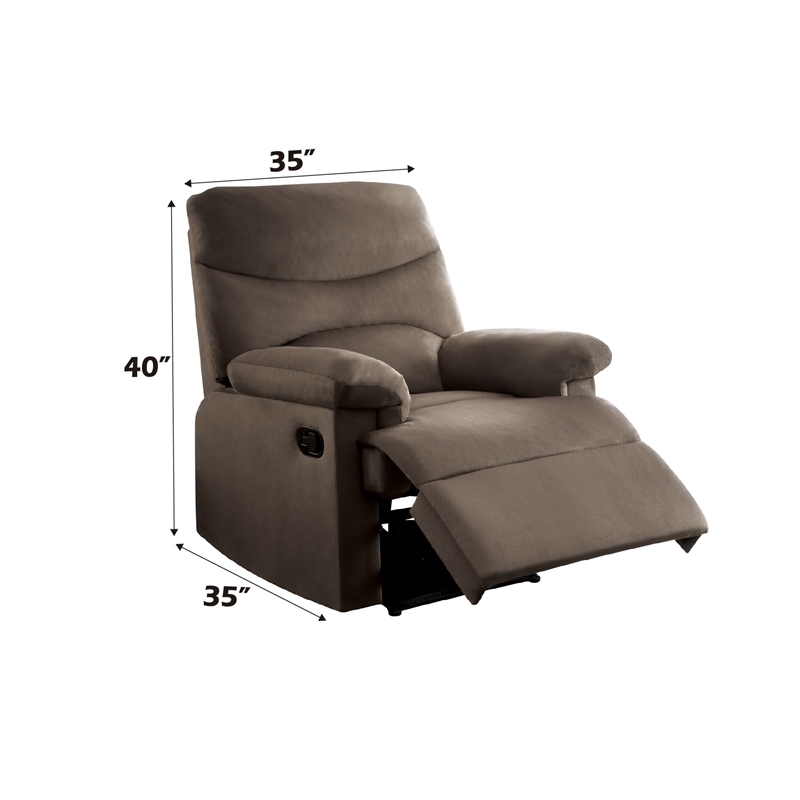 Bowery Hill Woven Recliner in Light Brown