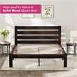 Bowery Hill Transitional Wood Queen Panel Bed in Espresso Brown