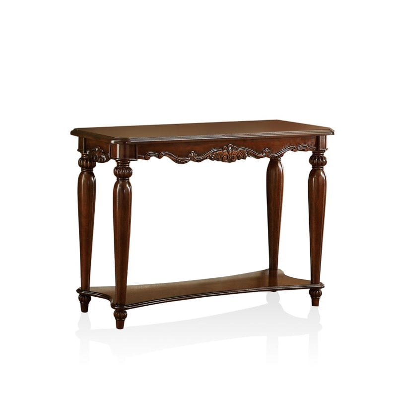 Bowery Hill Solid Wood Cherry Console Table Rectangular 31