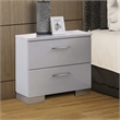Bowery Hill 2 Drawer Nightstand in White