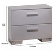 Bowery Hill 2 Drawer Nightstand in White