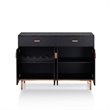 Bowery Hill MDF Black Buffet Table Rectangular 47.3