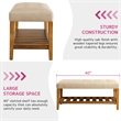 Bowery Hill Bench in Beige and Oak