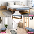 Bowery Hill Bench in Blue and Oak