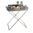 Bowery Hill Tray Table in Clear Acrylic and Copper