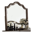 Bowery Hill Contemporary Wood Beveled Mirror in Weathered Oak/Gray