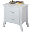 Bowery Hill 2 Drawer Nightstand in White