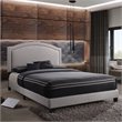 Bowery Hill Upholstered Queen Panel Bed in Fog