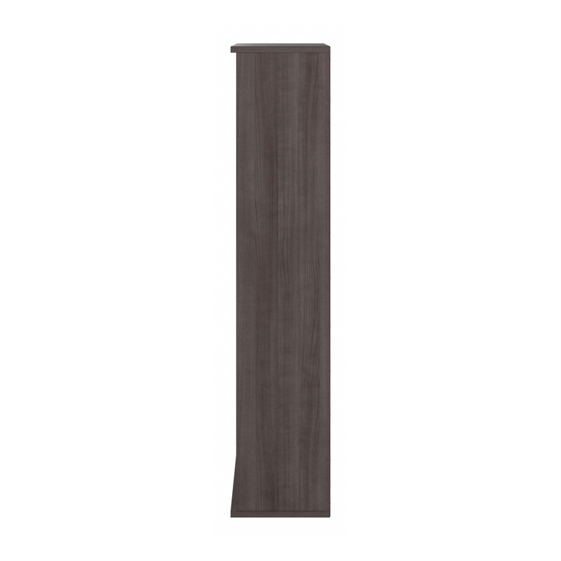 Bowery Hill 5 Shelf Bookcase in Storm Gray