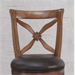 Bowery Hill Bonded Leather Light Oak Bar Stool Swivel 34