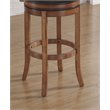 Bowery Hill Bonded Leather Light Oak Bar Stool Swivel 34