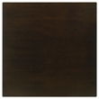 Bowery Hill Faux Leather Black 5 Piece Counter Height Dining Set Square 47