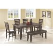 Bowery Hill 5 Piece Dining Set in Cappuccino