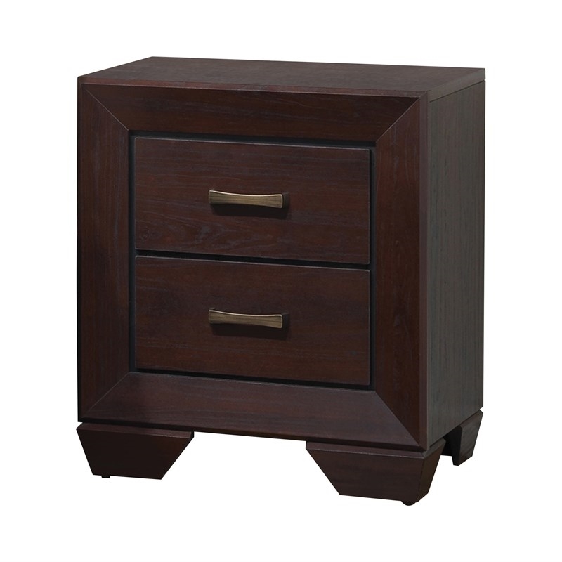Bowery Hill Dark Cocoa Panel Bedroom Set Queen