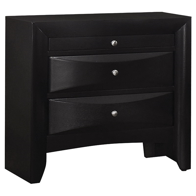 Bowery Hill Black Storage Bedroom Set King 5-Piece Adjustable Assembly Required