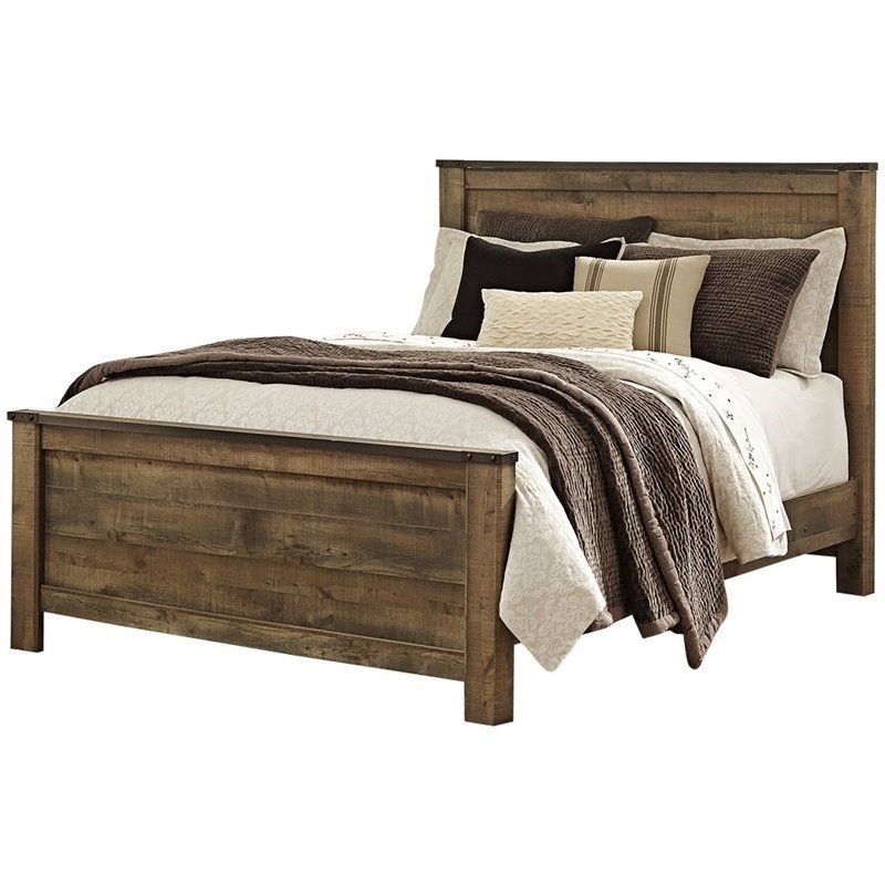 Bowery Hill Wood Mahogany Panel Bed Rectangular 64