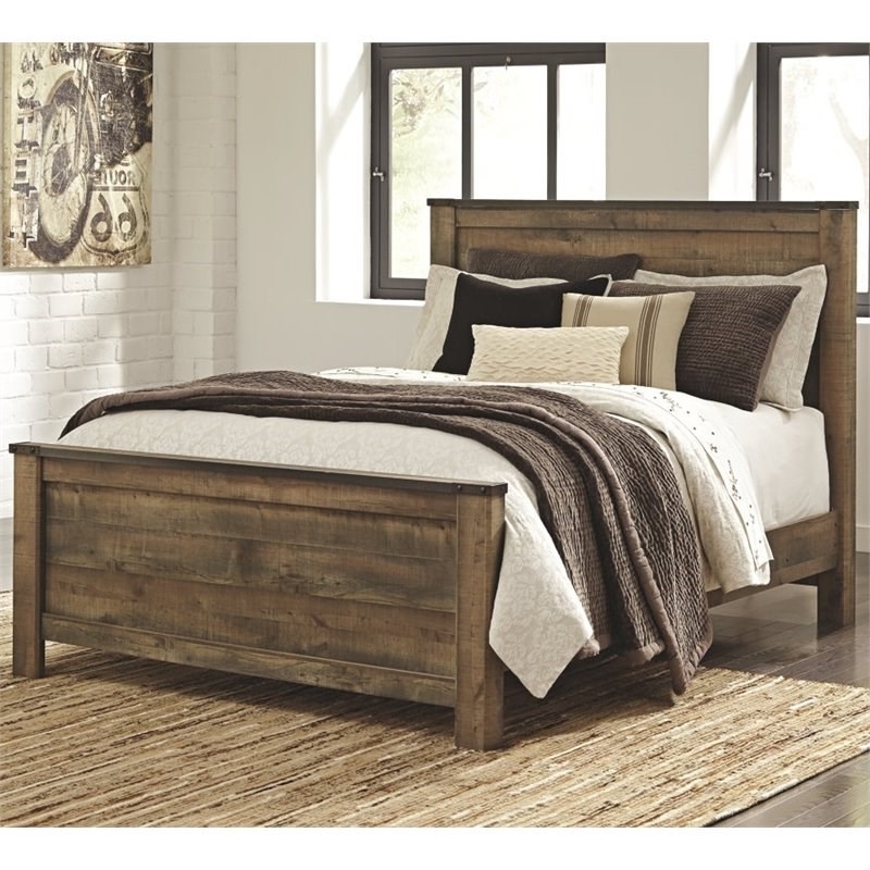 Bowery Hill Wood Mahogany Panel Bed Rectangular 64