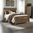 Bowery Hill Wood Mahogany Panel Bed Rectangular 64