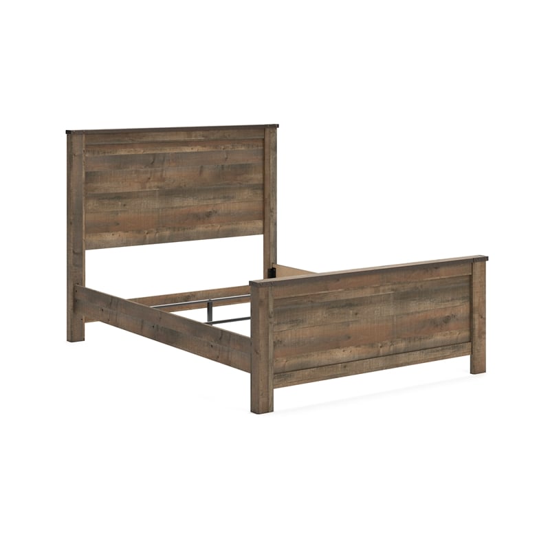 Bowery Hill Wood Mahogany Panel Bed Rectangular 64