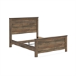 Bowery Hill Wood Mahogany Panel Bed Rectangular 64