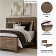 Bowery Hill Wood Mahogany Panel Bed Rectangular 64