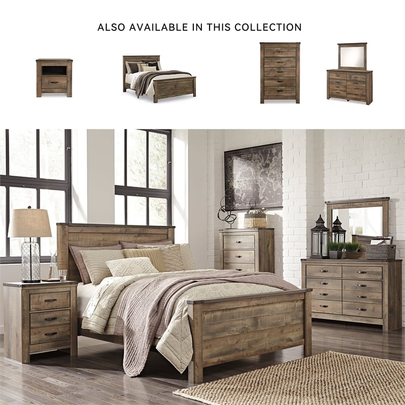 Bowery Hill Wood Mahogany Panel Bed Rectangular 64