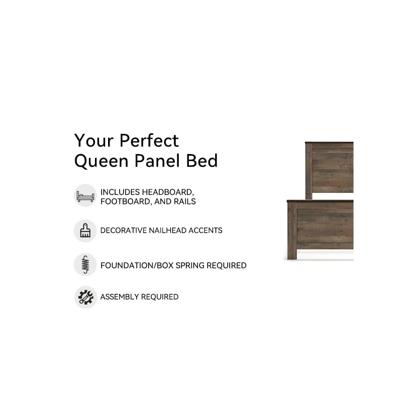Bowery Hill Wood Mahogany Panel Bed Rectangular 64