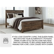 Bowery Hill Wood Mahogany Panel Bed Rectangular 64