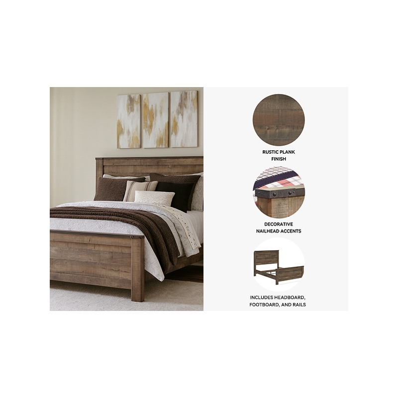 Bowery Hill Wood Mahogany Panel Bed Rectangular 64