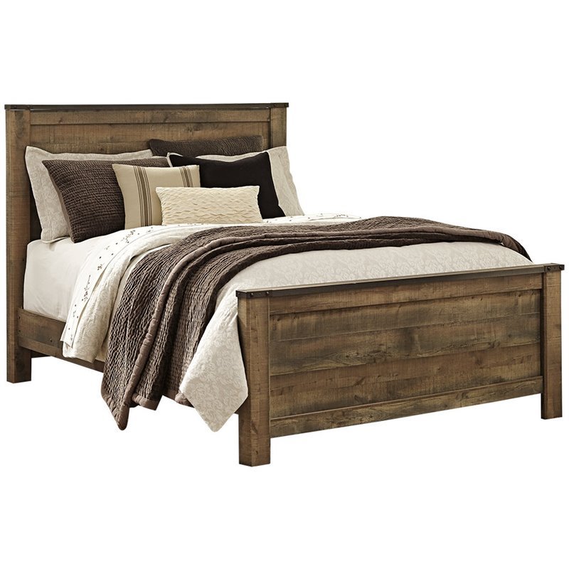 Bowery Hill Wood Mahogany Panel Bed Rectangular 64