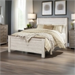 Bowery Hill Engineered Wood White Panel Bed Rectangular 56
