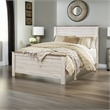 Bowery Hill Engineered Wood White Panel Bed Rectangular 56