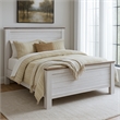 Bowery Hill Engineered Wood White Panel Bed Rectangular 56