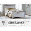 Bowery Hill Engineered Wood White Panel Bed Rectangular 56