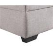 Bowery Hill Fabric Light Gray Sleeper Sofa Rectangular Reversible 42