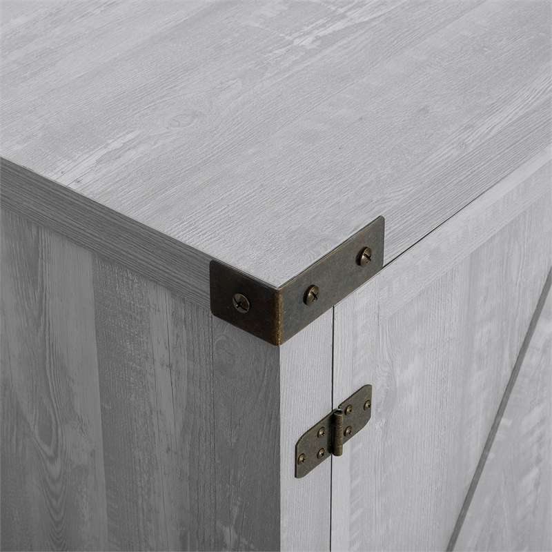 Bowery Hill Farmhouse Wood Barndoor TV Stand TVs up to 65