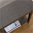 Bowery Hill Solid Wood 1 Drawer End Table in Smoke Gray