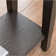 Bowery Hill Solid Wood 1 Drawer End Table in Smoke Gray