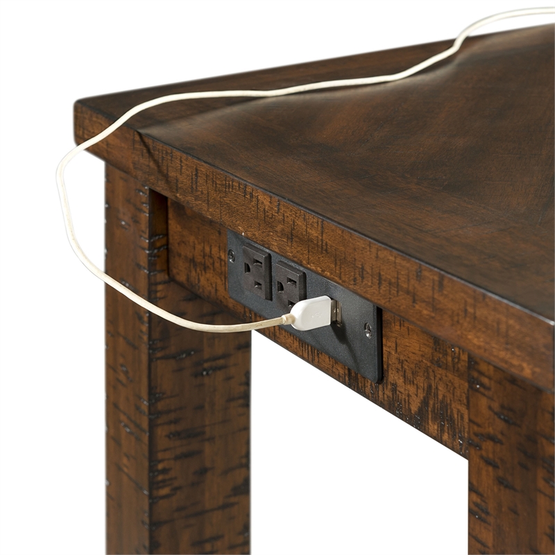 Bowery Hill Transitional Wood Brown Multipurpose Bar Table Set